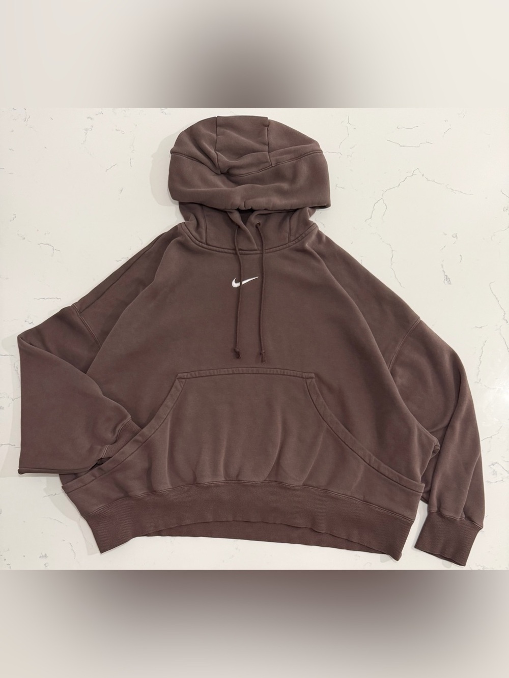 Nike Sportswear Phoenix Fleece Oversized Pullover Hoodie Brown Women’s XL